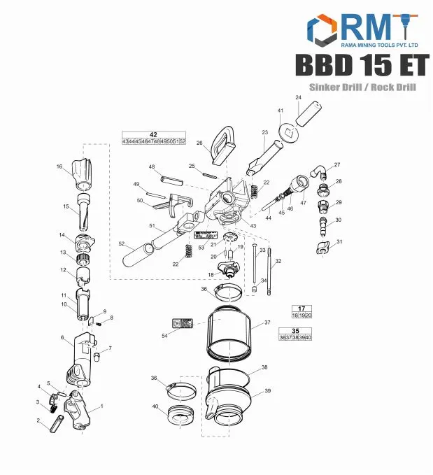BBD 15 ET - Sinker Drill